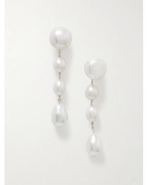 Sophie Buhai Large Eleanor-Tone Pearl Earrings - White