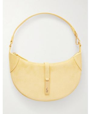 Polo Ralph Lauren Polo Id Mini Suede Shoulder Bag - Yellow