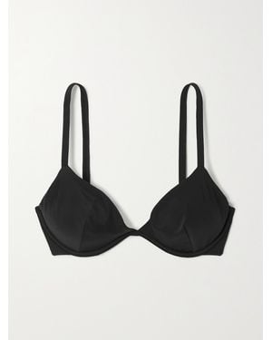 Form and Fold Net Sustain D-G The Triangle Recycled Underwired Bikini Top - Black