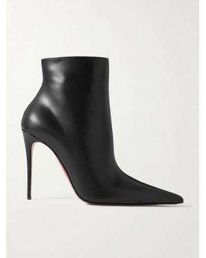 Christian Louboutin Calf Leather Stylish Boots - Black
