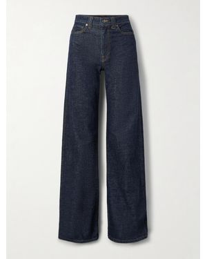 KHAITE Dane High-Rise Wide-Leg Jeans - Blue