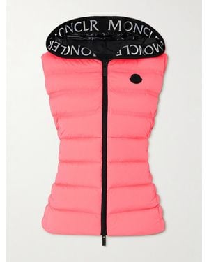 Moncler Aliterse Quilted Shell Down Vest - Pink