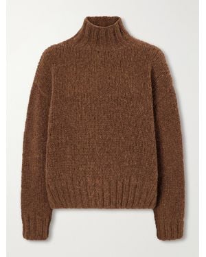 Lauren Manoogian Alpaca, Merino Wool And Cotton-Blend Turtleneck Jumper - Brown