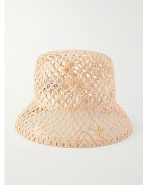 Eugenia Kim Jonah Raffia Bucket Hat - Natural