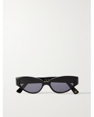 Kimeze Gabriel Cat-Eye Acetate Sunglasses - White