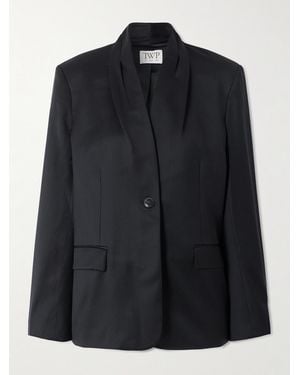 Twp New Dinner Wool-Satin Jacket - Black