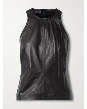 Amiri Leather Tank - Black