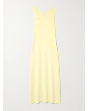 KHAITE Keran Midikleid Aus Stretch-Strick - Gelb
