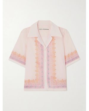 Alix Of Bohemia Ophelia Hemd Aus Baumwoll-Voile Mit Prints - Pink