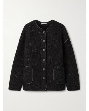 Altuzarra Medrano Honeycomb-Knit Wool-Blend Jacket - Black