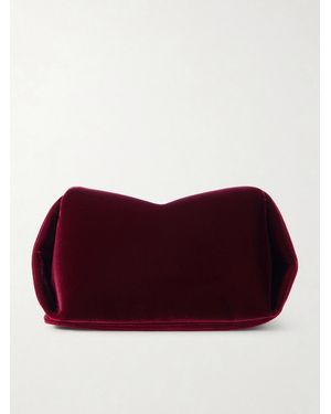 Neous Ara Velvet Clutch - Red