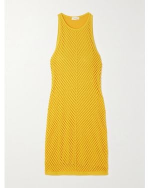 A.L.C. Senna Crocheted Cotton Mini Dress - Yellow