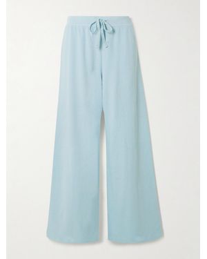 ÉTERNE Cotton-Jersey Joggers - Blue