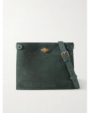 Metier Stowaway Suede Shoulder Bag - Green