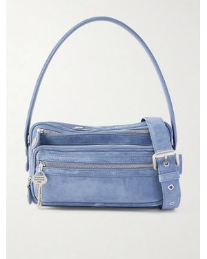 Acne Studios Suede Shoulder Bag - Blue
