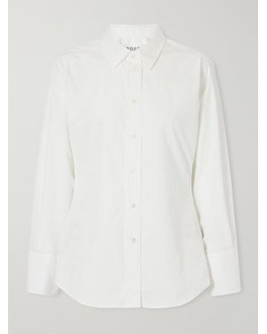 Rohe Shaped Crinkled Cotton-Blend Poplin Shirt - White