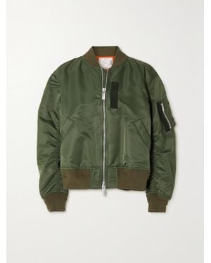 Sacai Shell Bomber Jacket - Green
