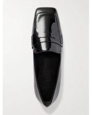 Aeyde Tom Patent-Leather Loafers - Black