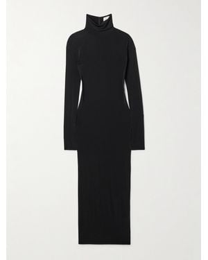 Isabel Marant Vanessa Stretch-Jersey Turtleneck Midi Dress - Black