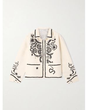 Alix Of Bohemia Veste En Soie À Broderies Francis - Neutre