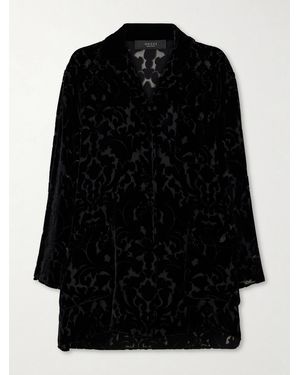 Gucci Devoré-Velvet Shirt - Black