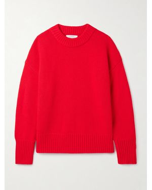 La Ligne Marin Pullover Aus Einer Woll-Kaschmirmischung - Rot