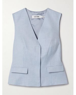 Cefinn Deacon Woven Vest - Blue
