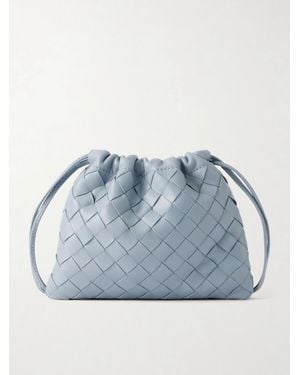 Bottega Veneta Dustbag Intrecciato Mini Leather Pouch - Blue