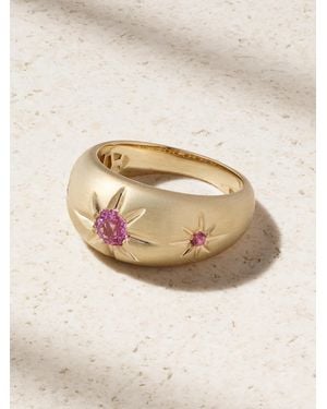 Jacquie Aiche Starburst Ring Aus 14 Karat Mit Saphiren - Natur