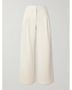 Proenza Schouler Rosalie Cordhose Mit Weitem Bein Und Falten - Weiß