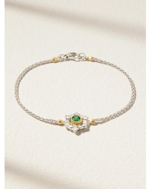 Buccellati Ghirland 18-Karat And, Diamond And Tsavorite Bracelet - Natural