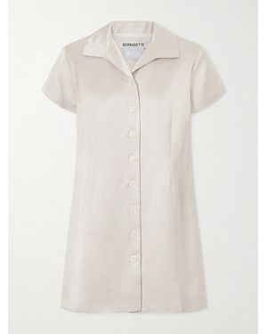BERNADETTE York Dupioni Dress - White