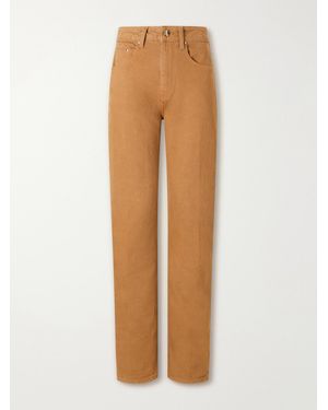 OSSOU Noon High-Rise Straight-Leg Jeans - Natural