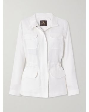 Loro Piana Traveler Linen Jacket - White