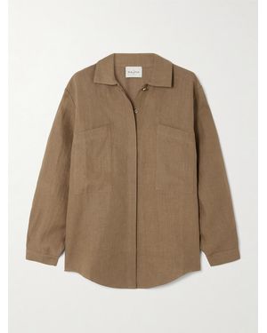 LeKasha Faiyum Linen Shirt - Natural