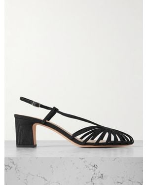 Loeffler Randall Priscilla Moiré Sandals - Black
