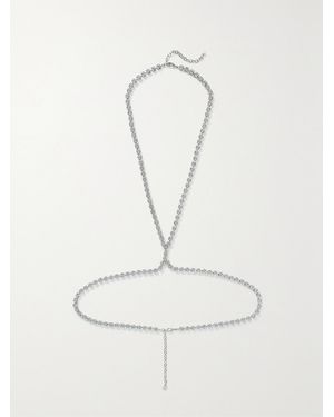 Lelet Tone Swarovski Crystal Body Chain - Natural