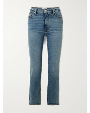 FRAME Le Sleek High-Rise Straight-Leg Jeans - Blue