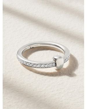 Pomellato Together 18-Karat Rose, Rhodium-Plated And Diamond Ring - Natural