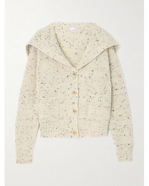 Bottega Veneta Ribbed Wool-Blend Cardigan - Natural