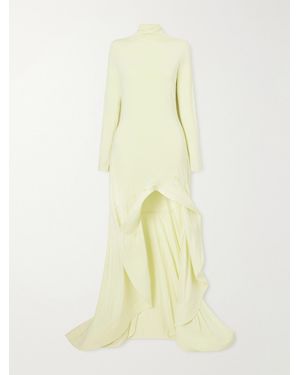 Stella McCartney Asymmetric Crepe Jersey Dress - Yellow