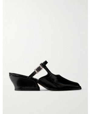 Loewe Onda Mules Aus Leder - Schwarz