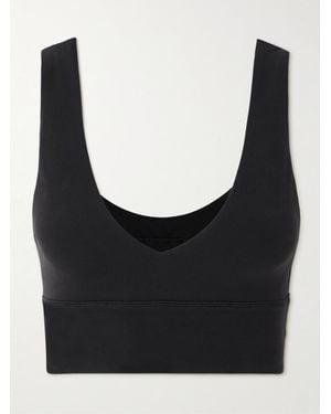 lululemon Yoga Align V-Neck Sport-Bh Aus Nulu-Material - Schwarz