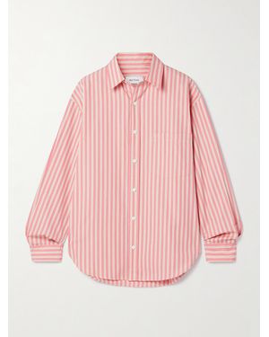 Matteau Striped Cotton-Poplin Shirt - Pink