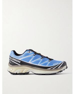 Salomon Xt-6 Sneakers Aus Mesh Mit Gummibesätzen - Blau