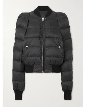 Rick Owens Doudoune En Tissu Technique - Noir