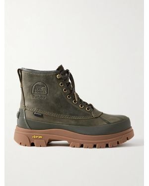 Sorel Barbour Daystorm Horizon Ankle Boots Aus Leder Und Gore-Tex - Grün