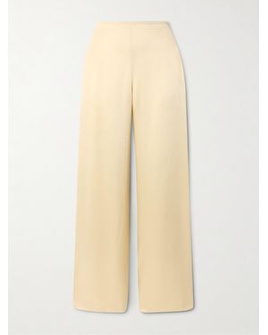 LIBEROWE The Vanguard Hose Mit Weitem Bein Aus Satin - Natur