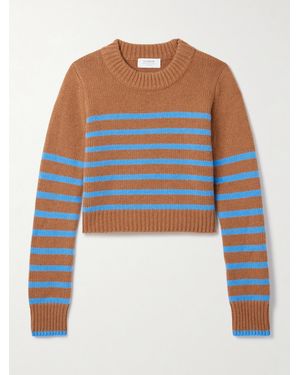 La Ligne Mini Marin Striped Wool And Cashmere-Blend Jumper - Blue