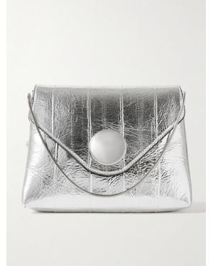 KHAITE Bobbi Schultertasche Aus Aalleder - Grau